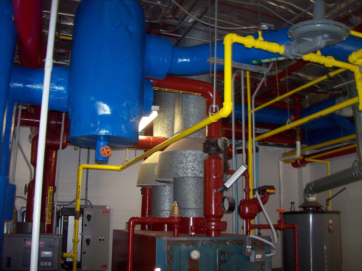 Commercial mechanical piping installation