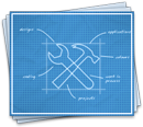 Blueprint technical drawing